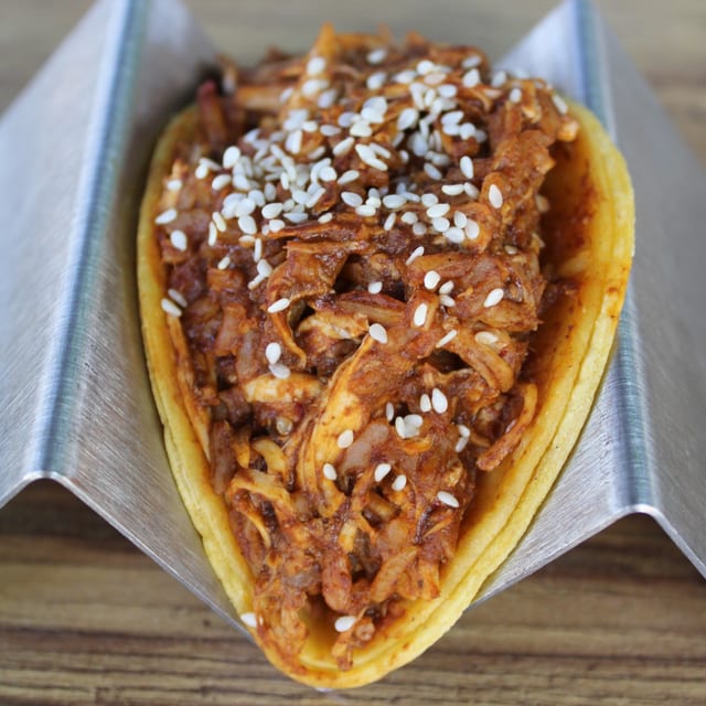 Mole Tacos Lunch.