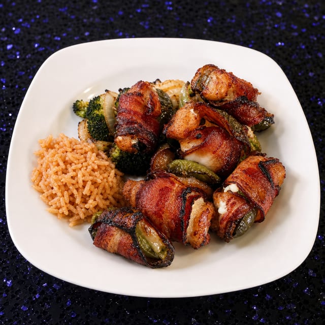 Shrimp Brochetas.