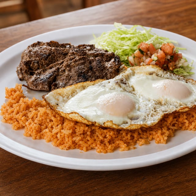 Steak & Eggs Lunch.