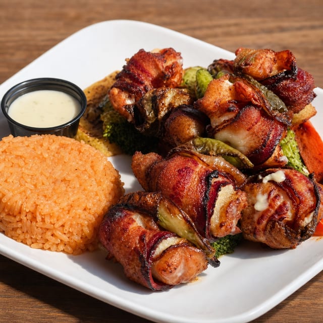 Shrimp Brochetas - Del Mar.