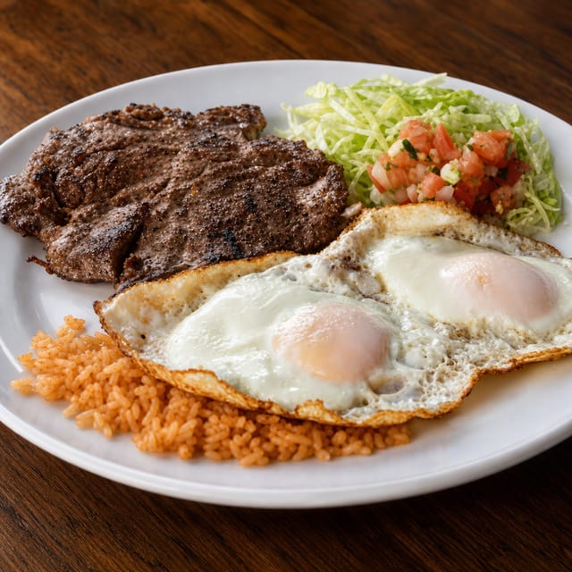Steak & Eggs Lunch.