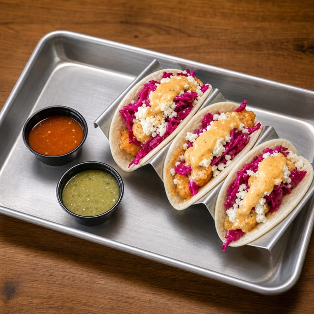 Cajun Shrimp Tacos.